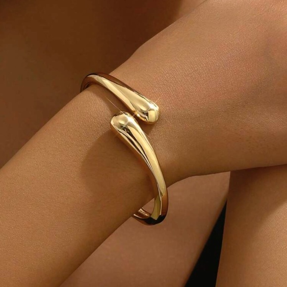 1pc Multicolor Symmetrical Double Droplet Shaped Fashion Bracelet, Sweet&Elegant - Picture 2 of 5